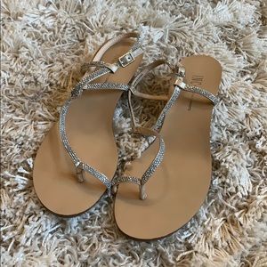 Silver bling sandal
